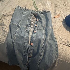 GAP strapless Denim Dress